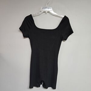 Black Jumpsuit Romper Women's Small Short Sleeve Shorts